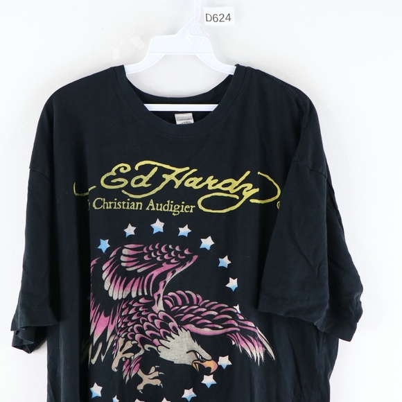 Vtg Ed Hardy Christian Audigier Eagle T Shirt - Picture 2 of 7